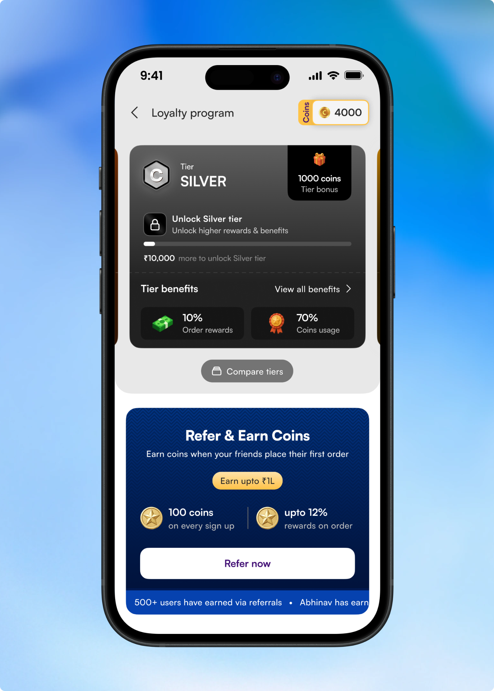 Craft My Plate loyalty interface