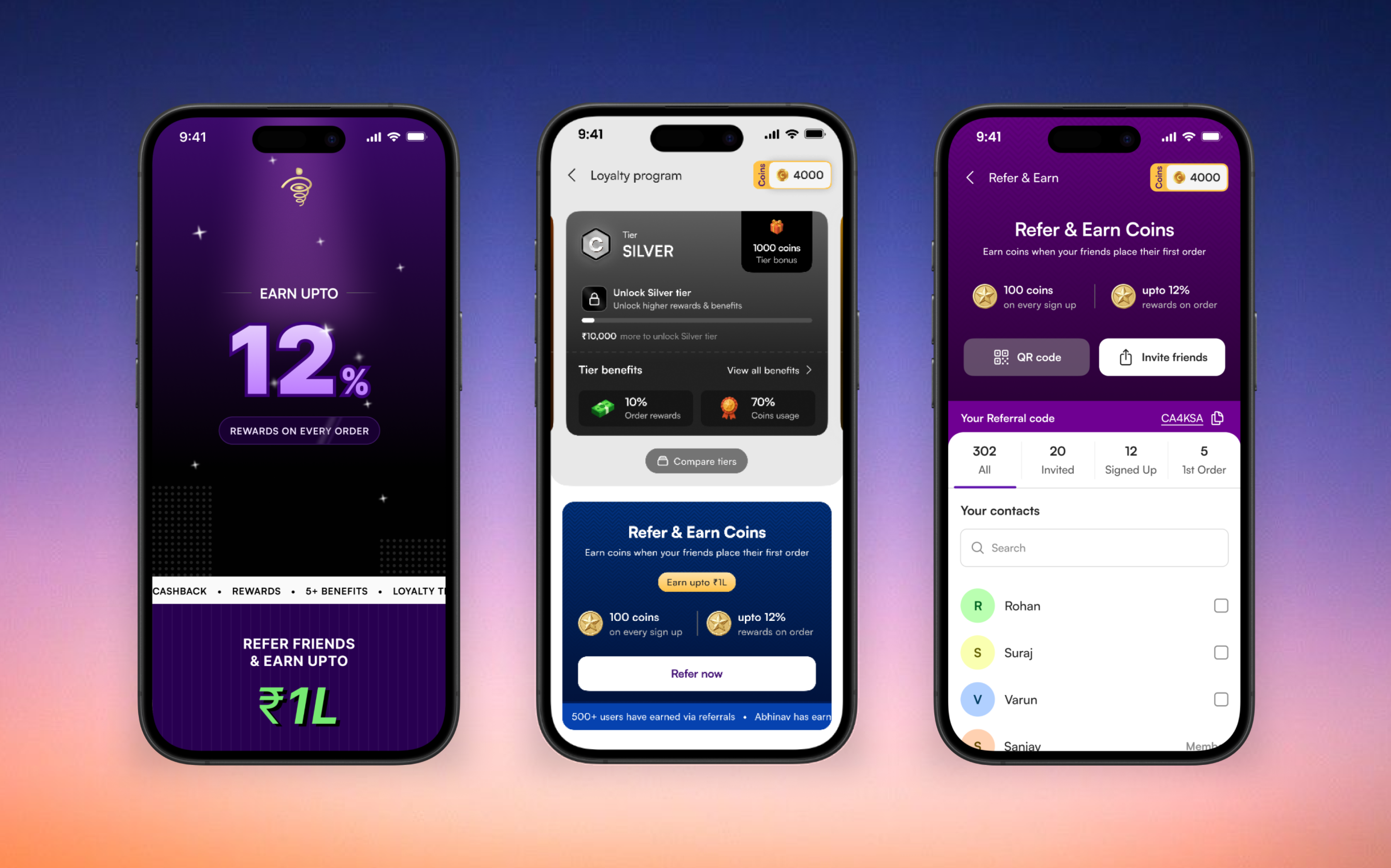 Craft My Plate loyalty and referral mobile experience